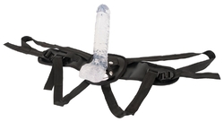 STRAP-ON PENIS S PŘÍSAVKOU - CRYSTAL 