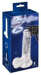 STRAP-ON PENIS S PŘÍSAVKOU - CRYSTAL 