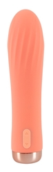 MINI RIBBED BEZDRÁTOVÝ VIBRÁTOR PEACHY! 