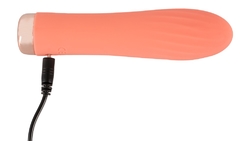 MINI RIBBED BEZDRÁTOVÝ VIBRÁTOR PEACHY! 