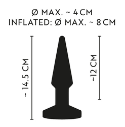 Bezdrátový anální kolík vibrační Anos RC Inflatable 