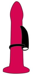 Vibrační kroužek BLACK VELVETS COCK RING