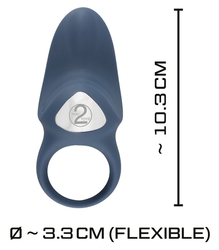 Vibrační kroužek dobíjecí You2Toys Vibrating Cock Ring Blue