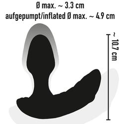 bezdrátový nafukovací ANÁLNÍ KOLÍK S VIBRACEMI - YOU2TOYS BUTT PLUG