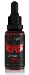 Stimulační gel Orgie Orgasm Drops Kissable 30 ml