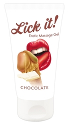 MASÁŽNÍ GEL CHOCOLATE LICK IT  