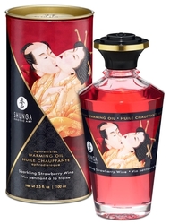  Aphrodisiac Warming Oil  SHUNGA  sparkling strawberry wine
