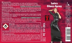 Lesk na latex a lakované oblečení ve spreji