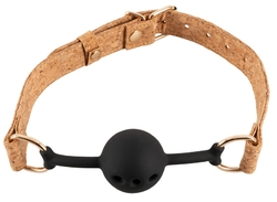 ROUBÍK Vegan Fetish Ball Gag s korkovým řemínkem